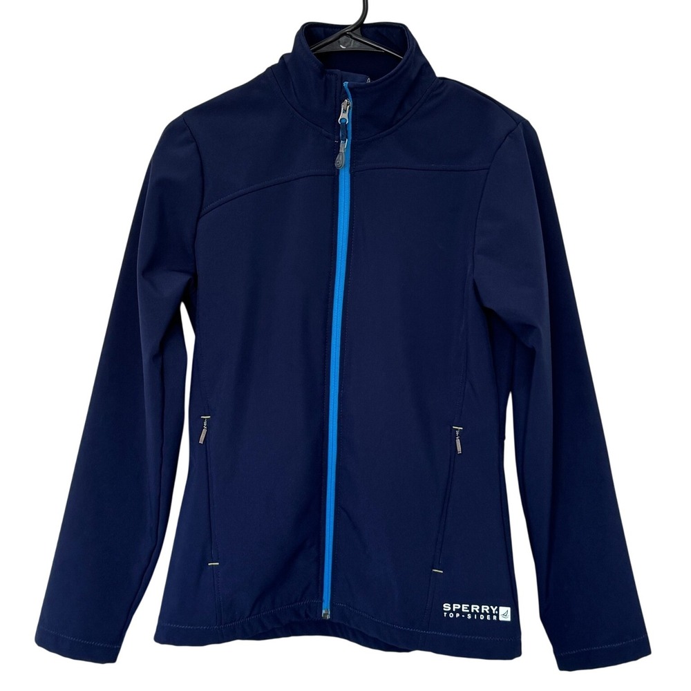 Sperry Top-Sider STS35 Navy Blue Full Zip Up Performance Jacketโ Women's Size M